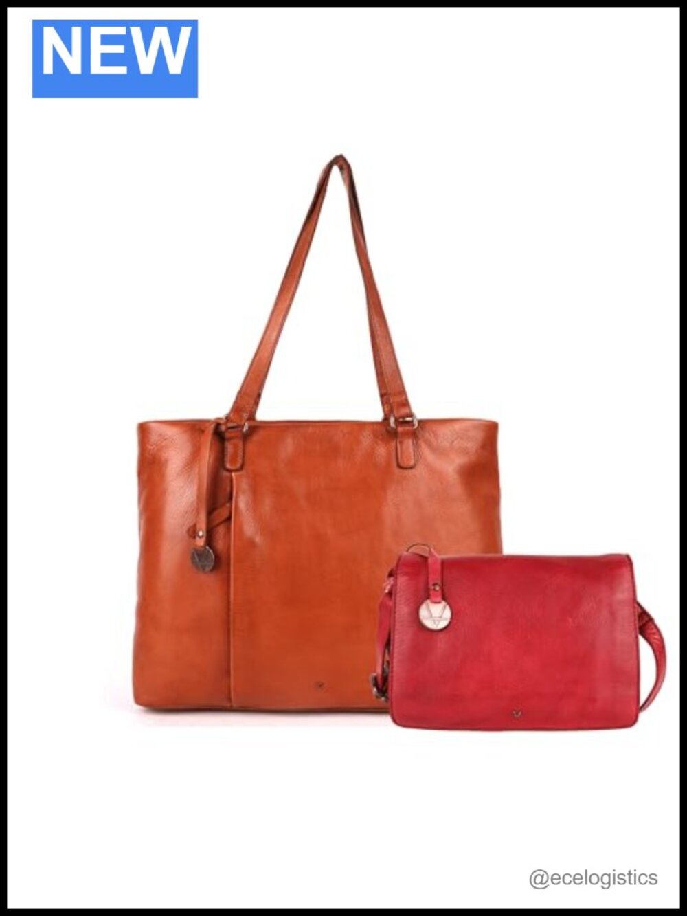 Genuine Italian Leather Bag Collection - Tote, Crossbody, Satchel - Ladies'
